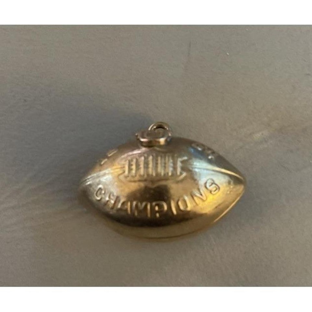 Vintage 1964 U Football Champions Charm Gold Filled